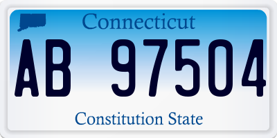 CT license plate AB97504