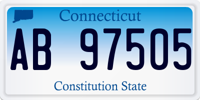 CT license plate AB97505