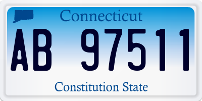 CT license plate AB97511