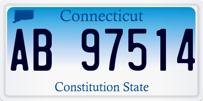 CT license plate AB97514