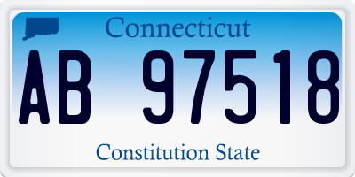 CT license plate AB97518