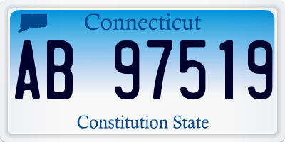 CT license plate AB97519