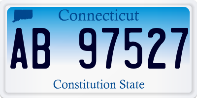 CT license plate AB97527
