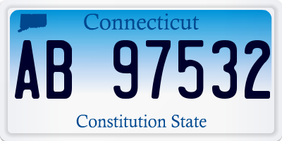 CT license plate AB97532