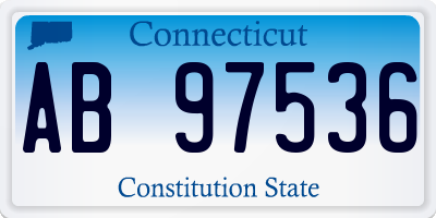 CT license plate AB97536