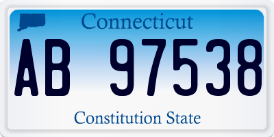 CT license plate AB97538