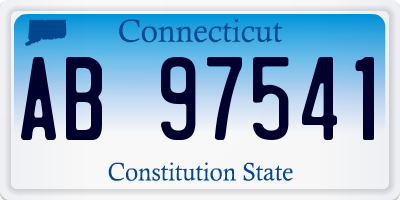 CT license plate AB97541
