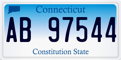 CT license plate AB97544