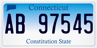 CT license plate AB97545