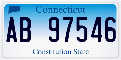 CT license plate AB97546