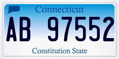 CT license plate AB97552