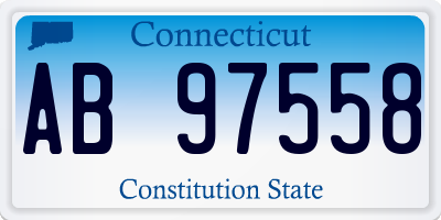CT license plate AB97558