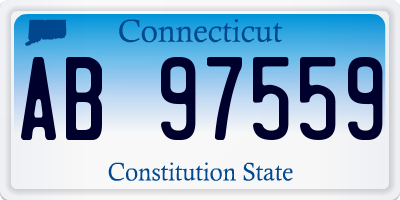 CT license plate AB97559