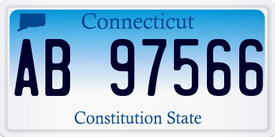 CT license plate AB97566