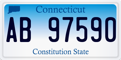 CT license plate AB97590