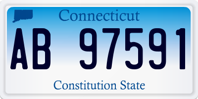 CT license plate AB97591