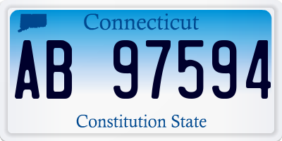 CT license plate AB97594