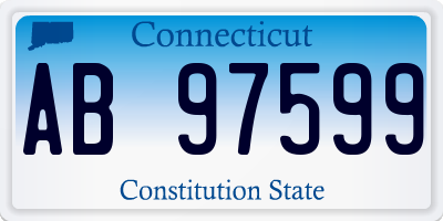 CT license plate AB97599