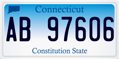 CT license plate AB97606