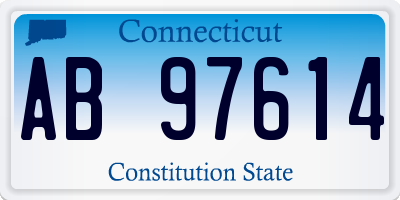 CT license plate AB97614