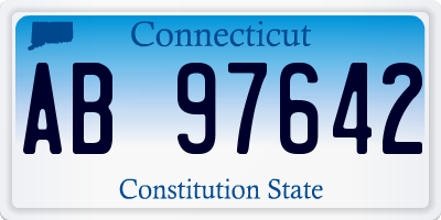 CT license plate AB97642