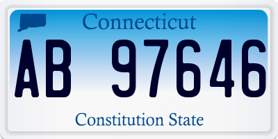 CT license plate AB97646
