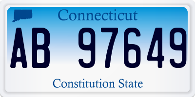 CT license plate AB97649