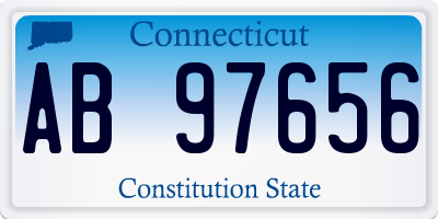 CT license plate AB97656