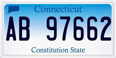 CT license plate AB97662