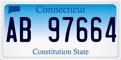 CT license plate AB97664