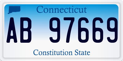 CT license plate AB97669