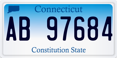 CT license plate AB97684