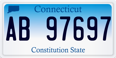 CT license plate AB97697
