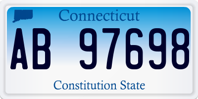 CT license plate AB97698