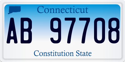 CT license plate AB97708