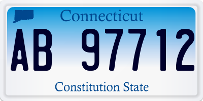 CT license plate AB97712
