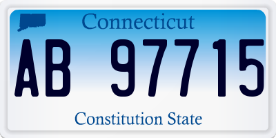 CT license plate AB97715