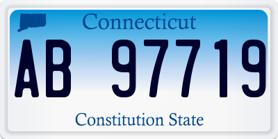 CT license plate AB97719