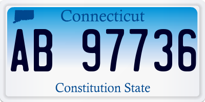 CT license plate AB97736