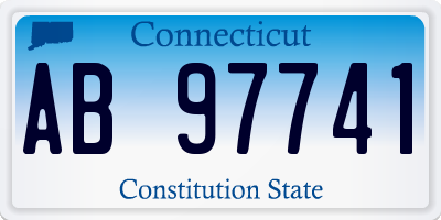 CT license plate AB97741