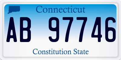 CT license plate AB97746