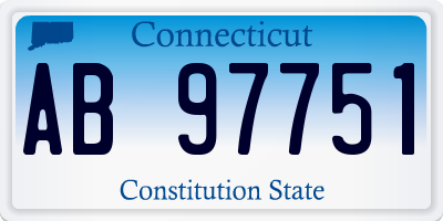 CT license plate AB97751