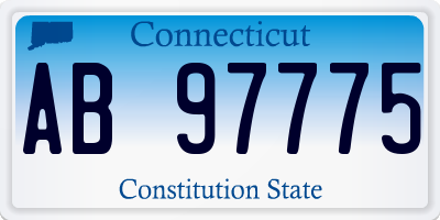 CT license plate AB97775