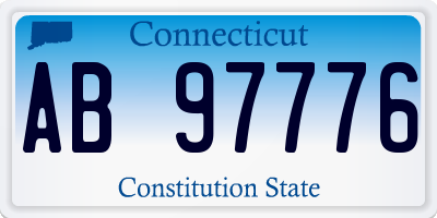 CT license plate AB97776