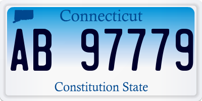 CT license plate AB97779