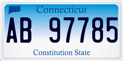 CT license plate AB97785