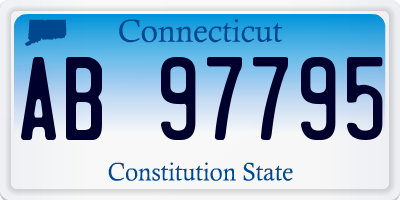 CT license plate AB97795