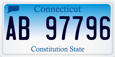 CT license plate AB97796