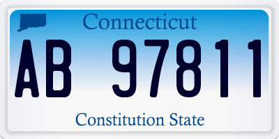 CT license plate AB97811