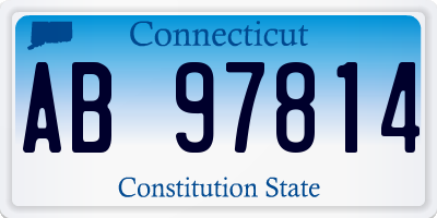 CT license plate AB97814